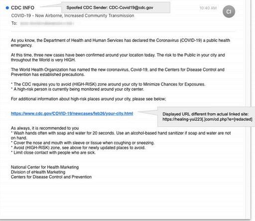 covid phishing email scam, covid 19 phishing email scam, coronaviirus phishing email scam, cdc phishing email warning covid-19, cdc scam, cdc email scam